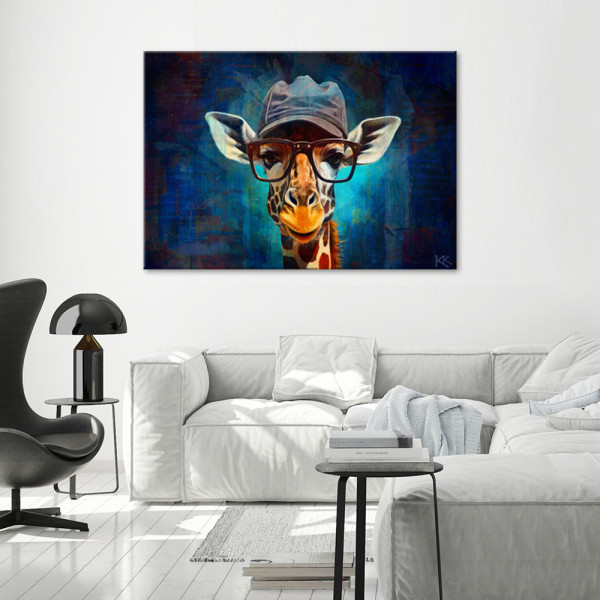 Feeby Obraz na płótnie, Żyrafa Pop Art 60x40