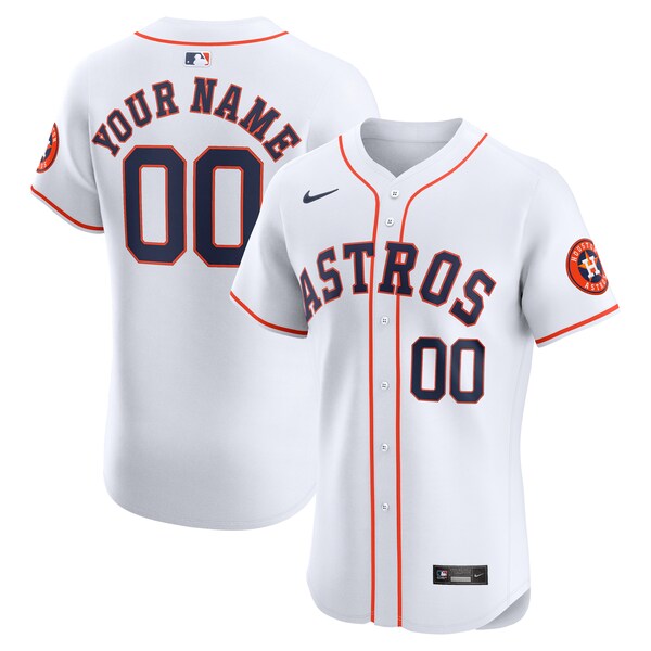 Houston Astros Nike Home Elite Custom Jersey - White
