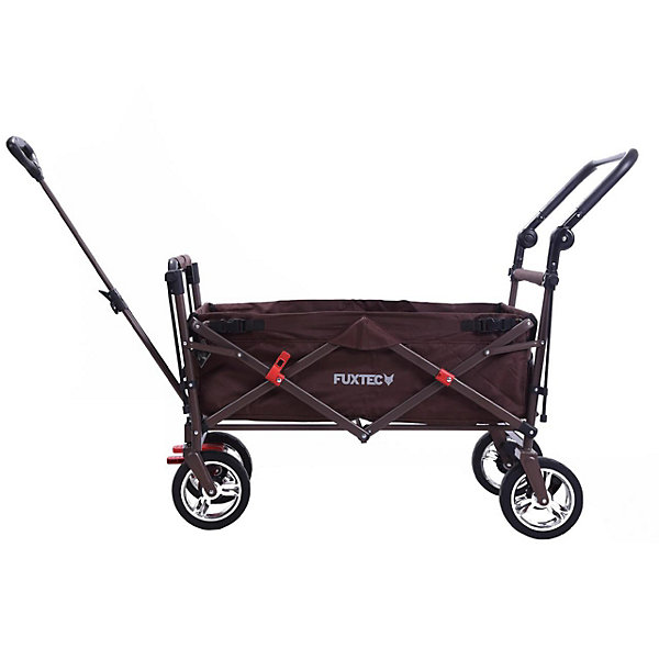 Chariot de transport pliable marron - FUXTEC Easy Cruiser - transport charge 75 kg