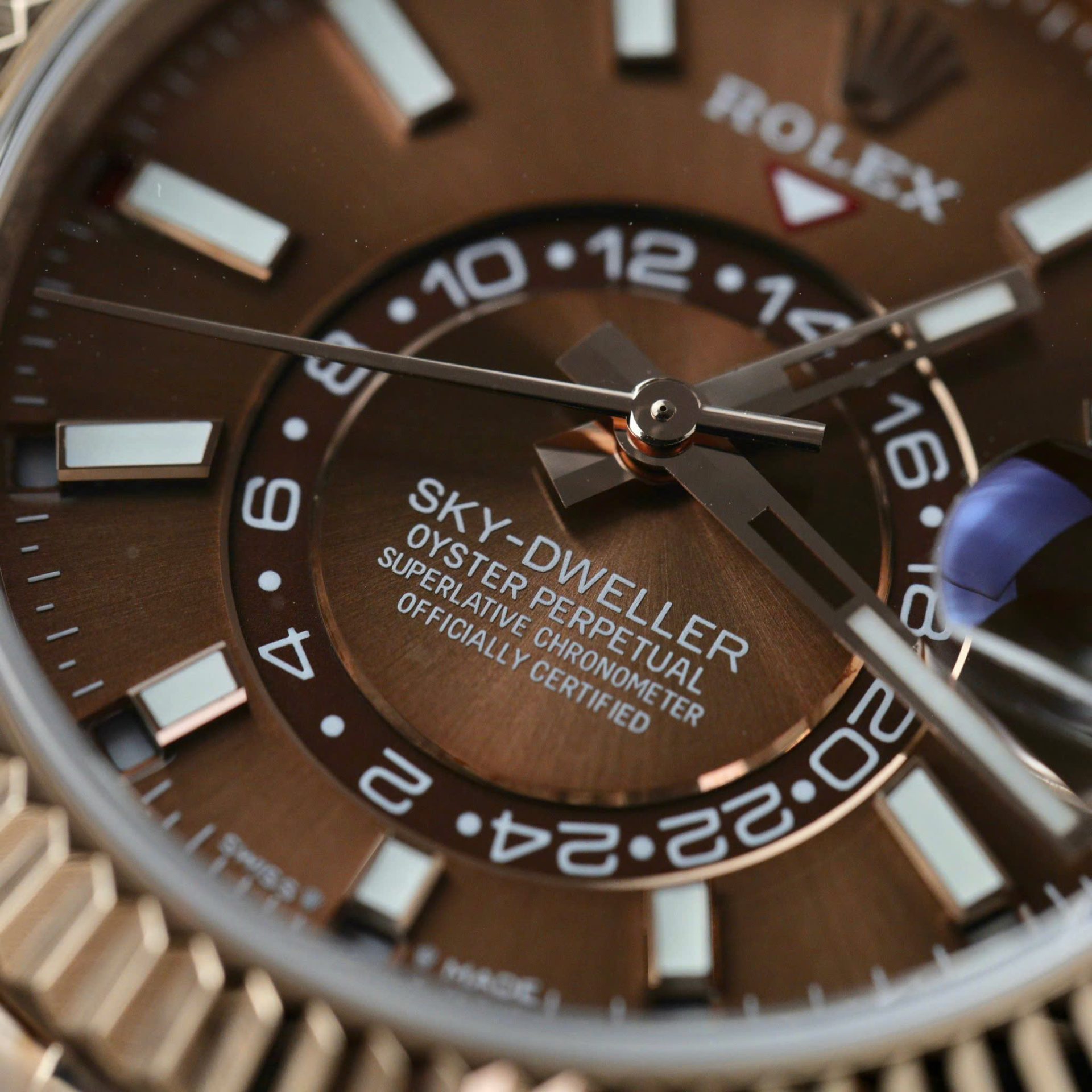 Rolex Sky-Dweller RG Plated Chocolate Dial 42mm Oyster Super Clone