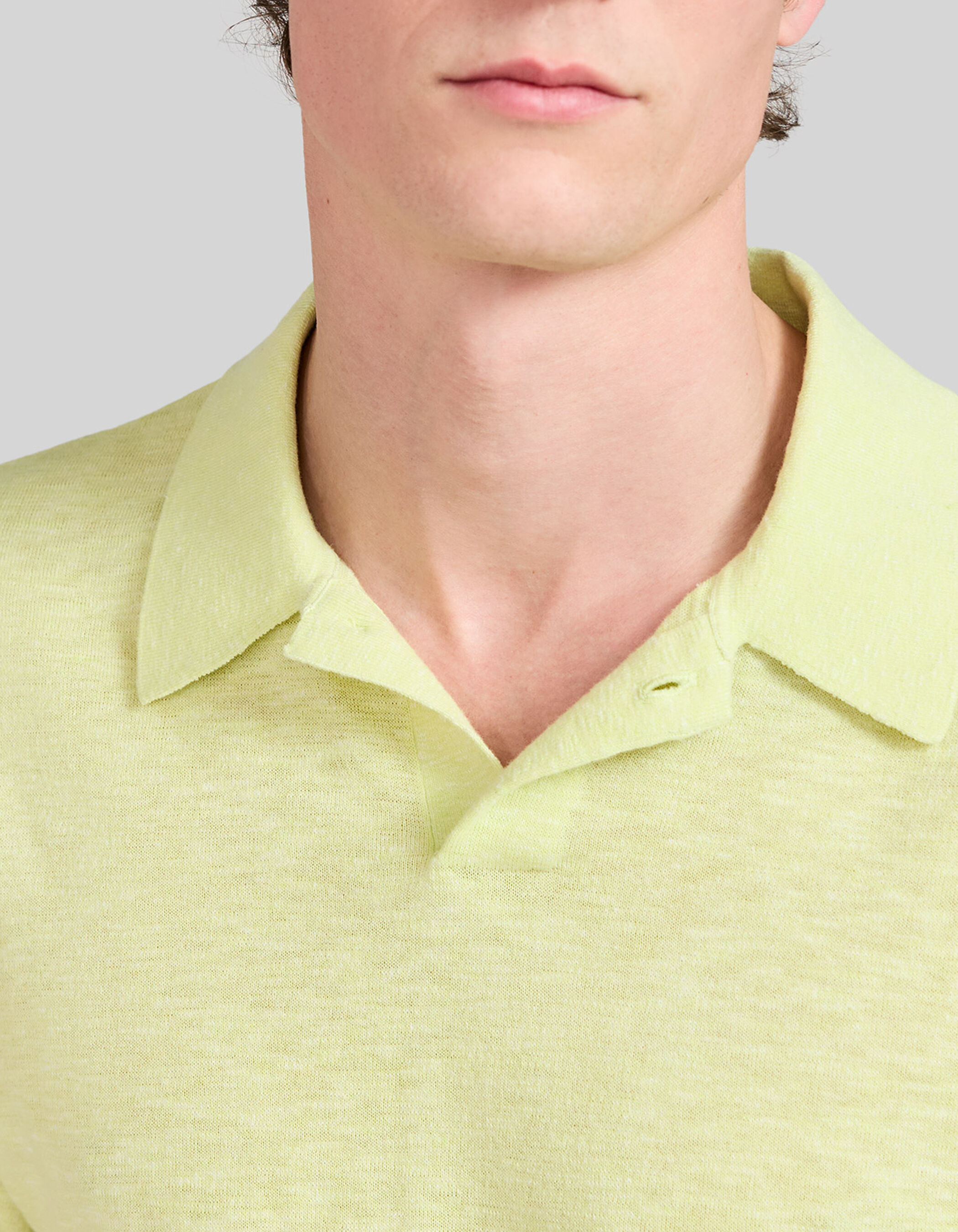 Polo ciel tricot léger Homme