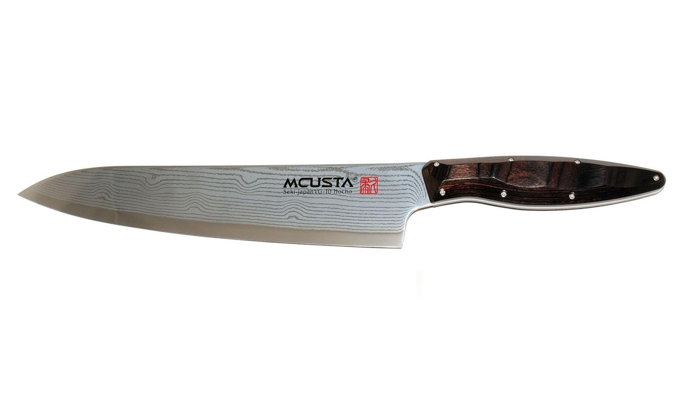 Mcusta japoński nóż kuchenny ze stali damasceńskiej GYUTO 240 mm