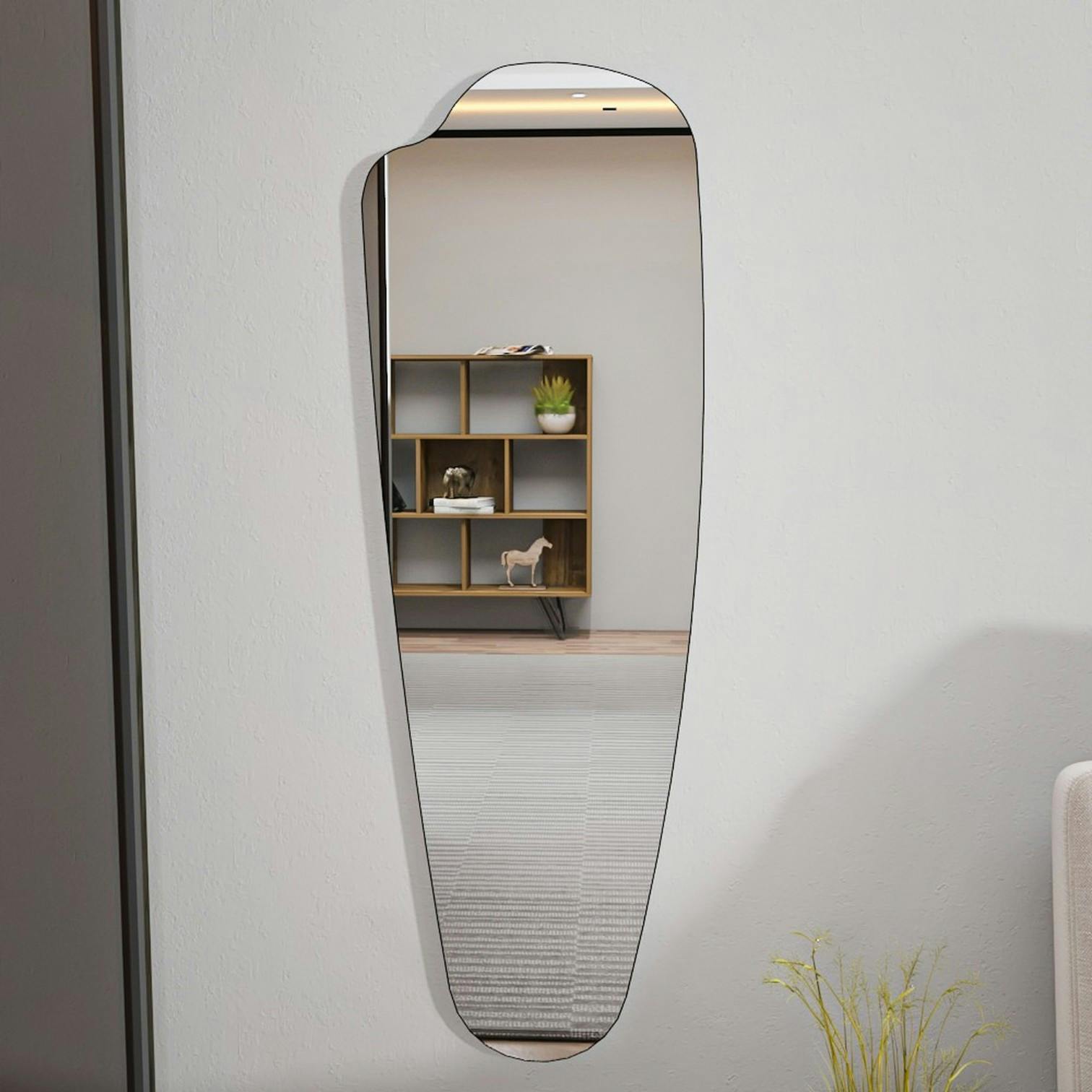 Miroir mural organique 120 cm - chambre, entrée CODY