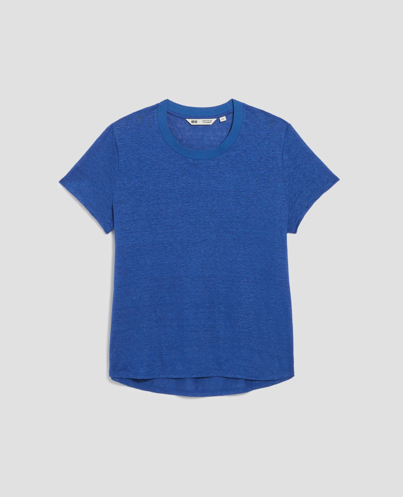 T-shirt col rond en lin AMANDINE