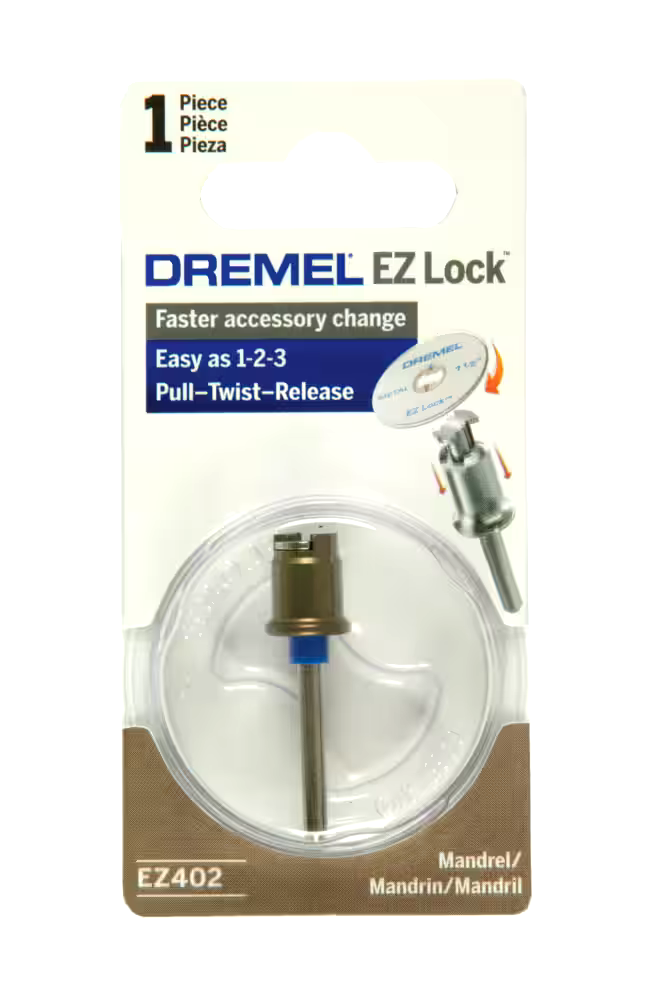 Dremel EZ402 EZ Lock Quick-Change Mandrel For Rotary Tool, 1/8 x 3-in