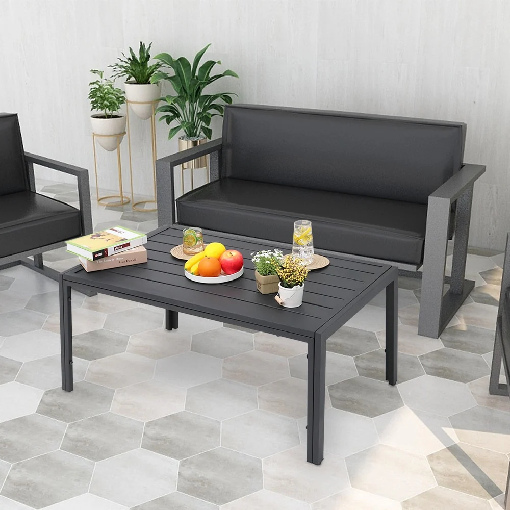 Maypex Outdoor Steel Slat Coffee Table