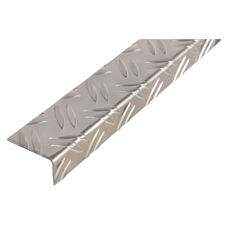Cornière en aluminium grains de riz 43,5 x 23,5 x 1,5 mm 1 m ALBERTS