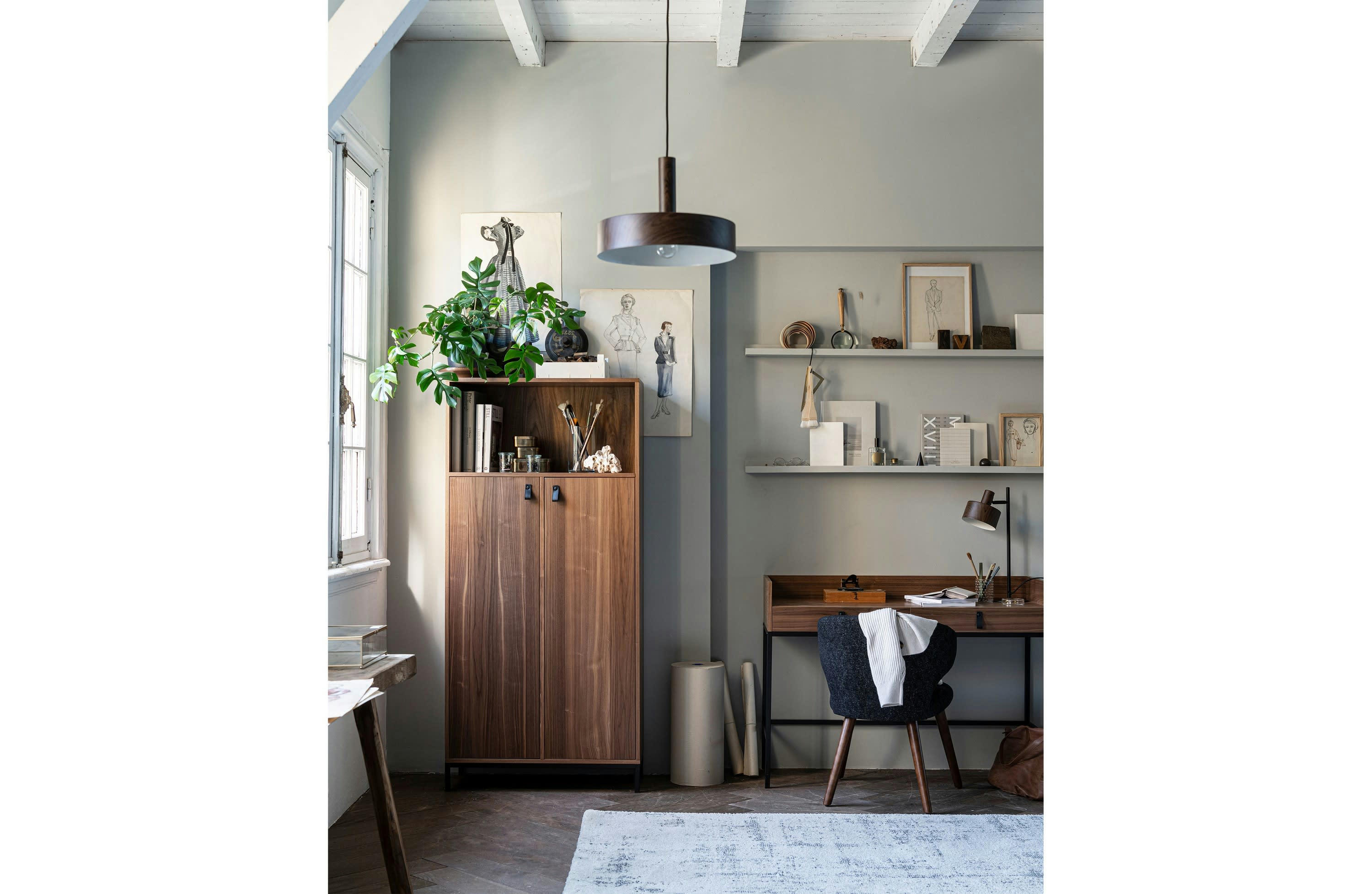 BOOKAZINE - Bureau en bois marron