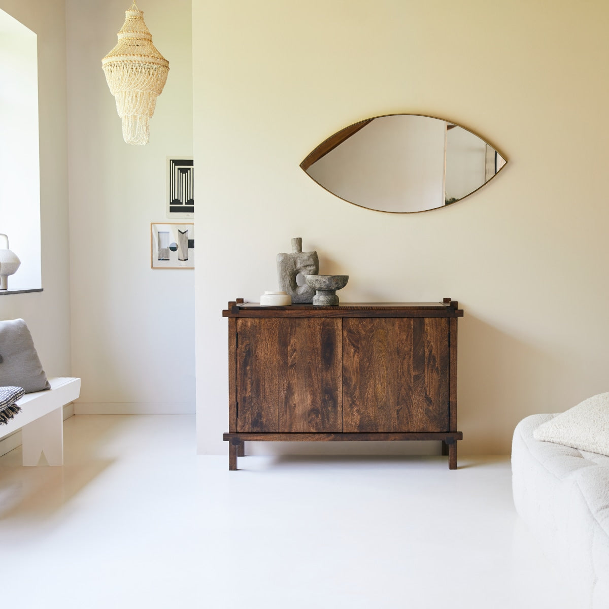 Tikamoon - Arko - Massief mangohouten buffet 120 cm