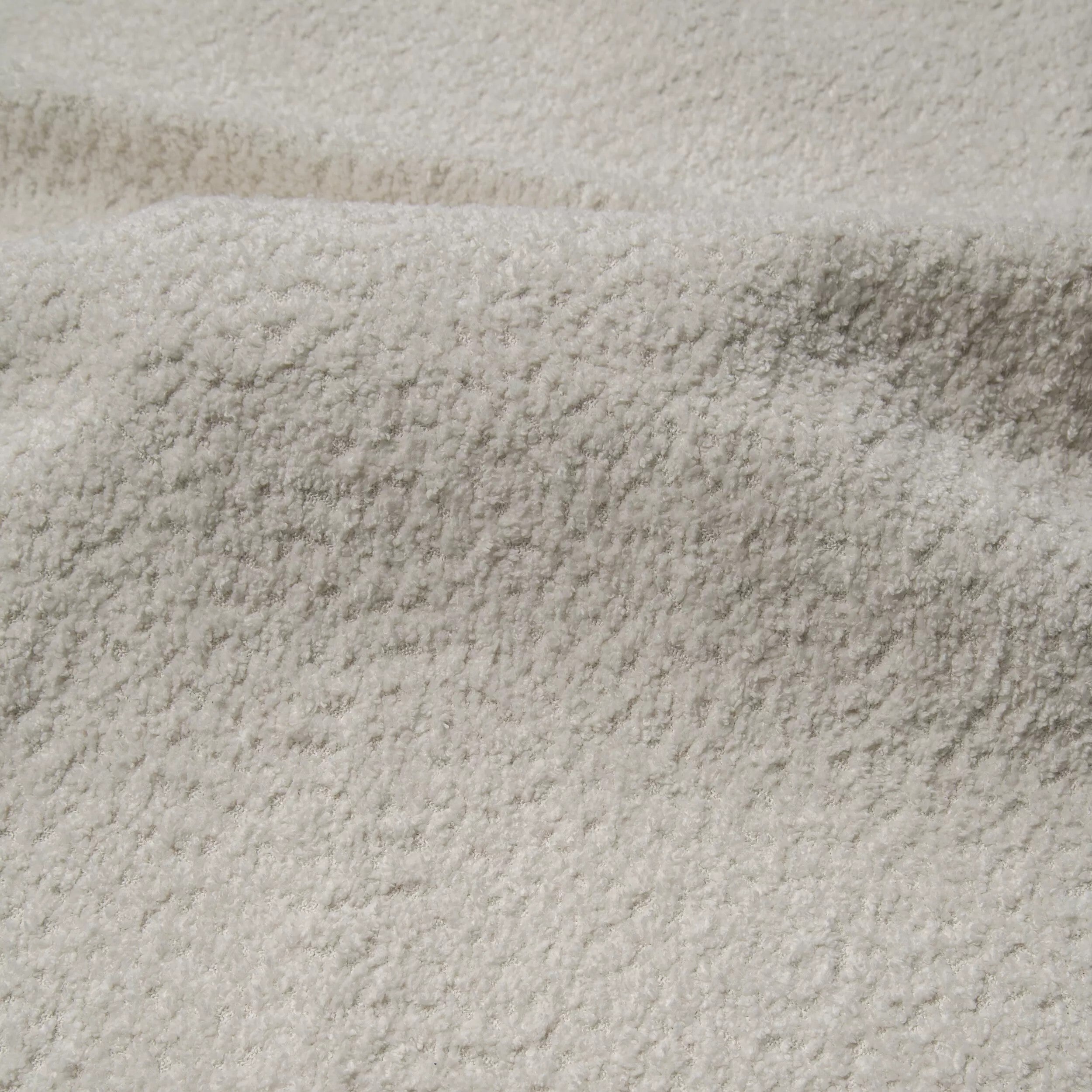 Rechte hoekbanken MAEL 5 personen Bouclette stof Crème