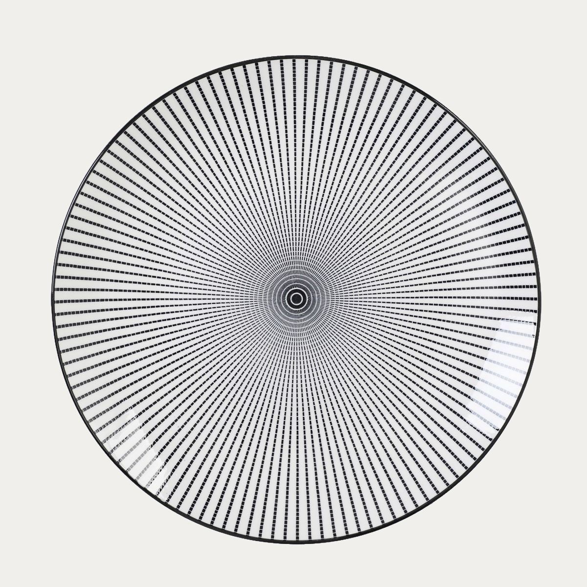 Talerz NAVIA obiadowy czarny 27 cm