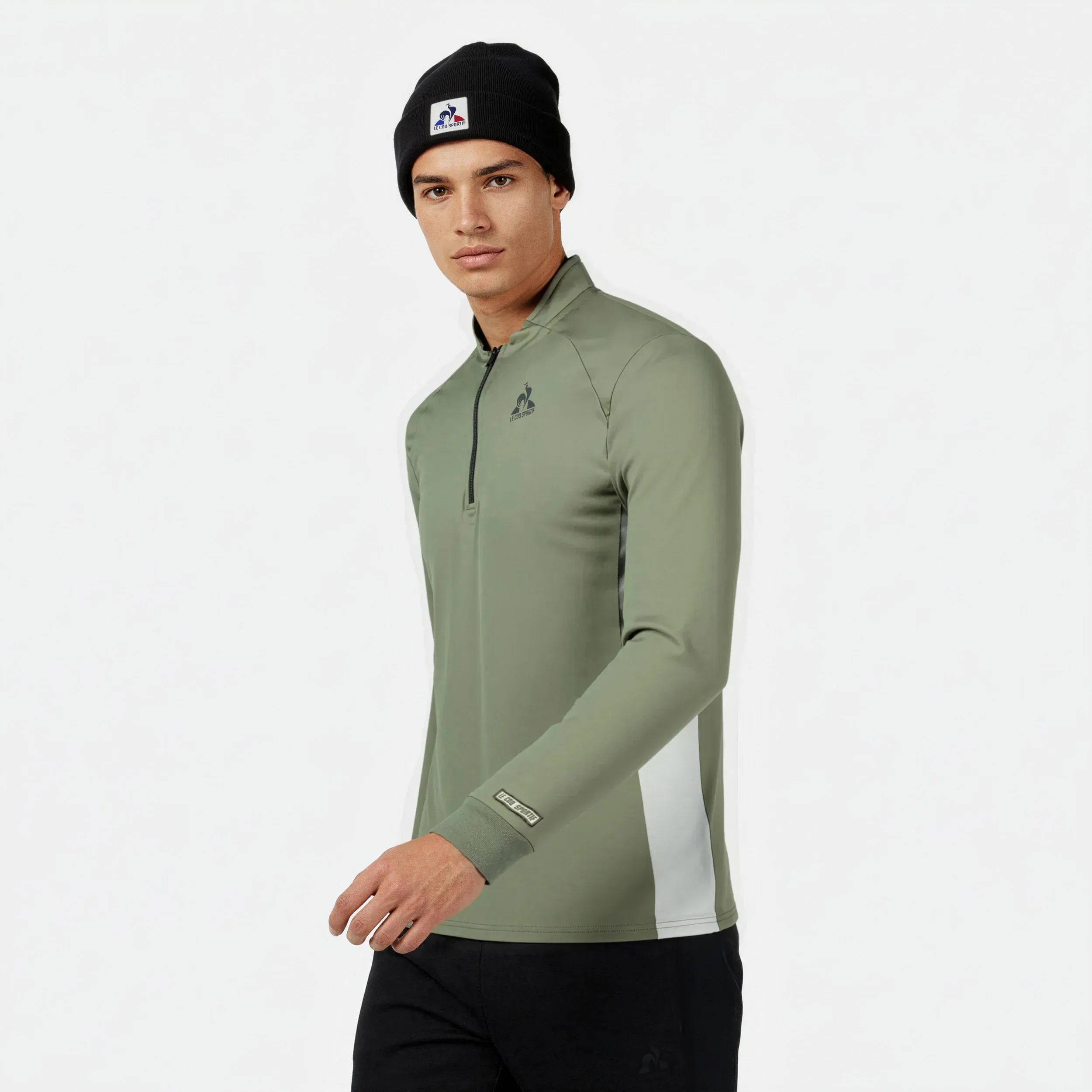 Sweatshirt demi-zippé d'entrainement stretch