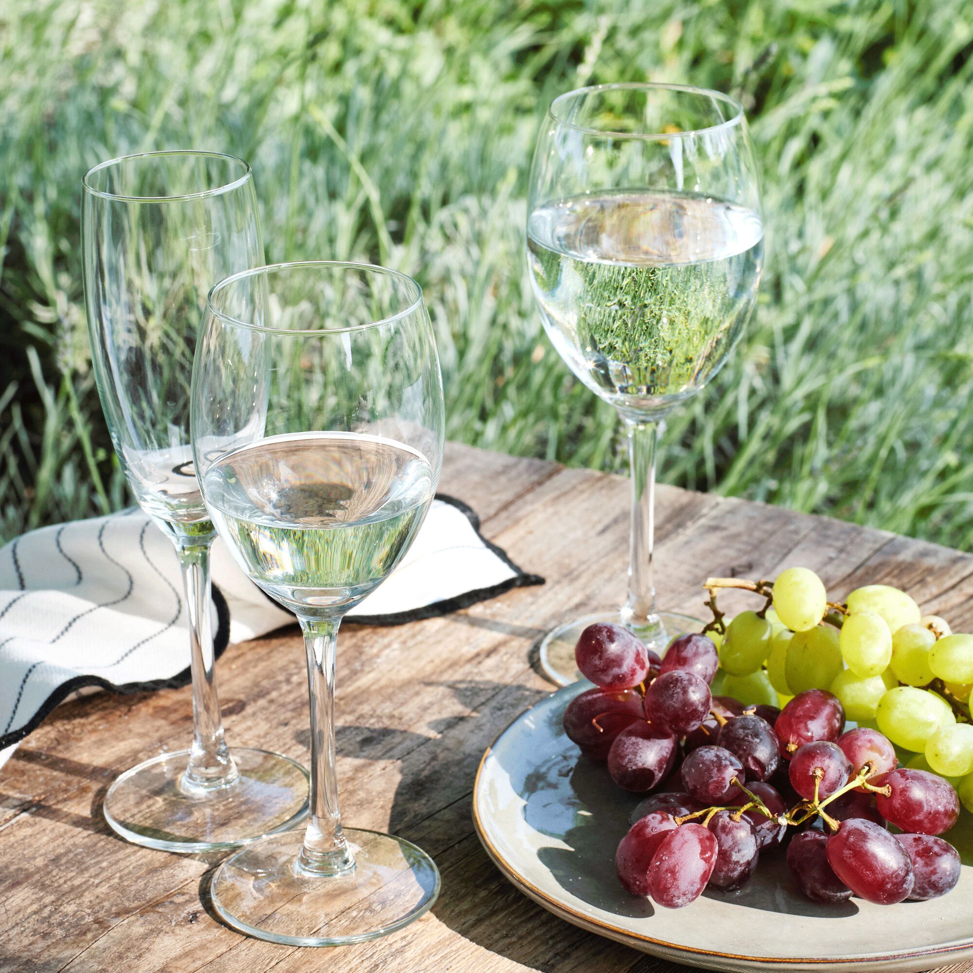 OPEN - Flûte à champagne en verre 18cl - transparent