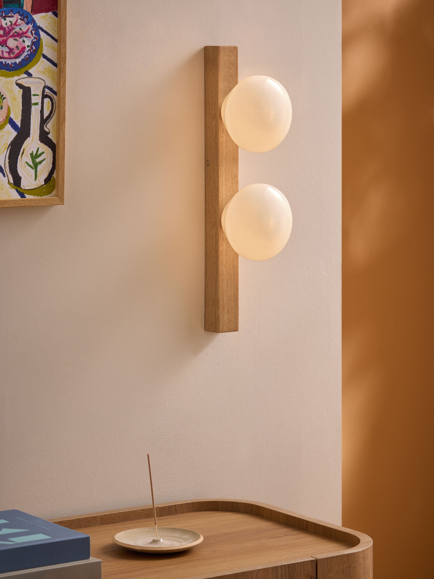 Cillian Wall Light in Light Wood