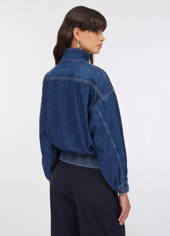 Bomber in denim