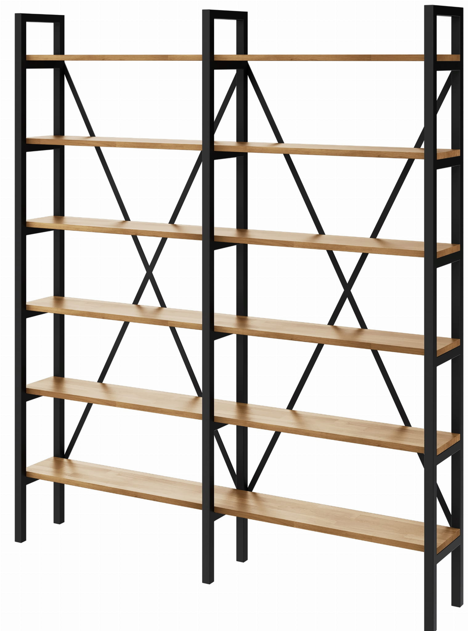 Regał Medium Industrial Loft na książki D6 R 190x160x20 cm
