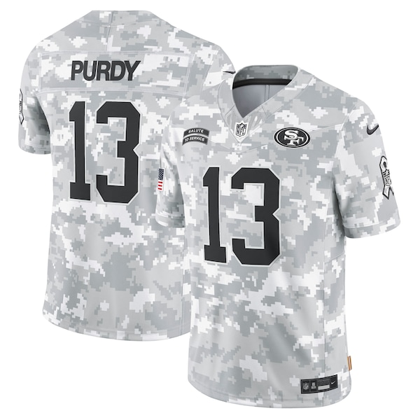Brock Purdy San Francisco 49ers Nike 2024 Salute to Service Limited Jersey - Arctic Camo