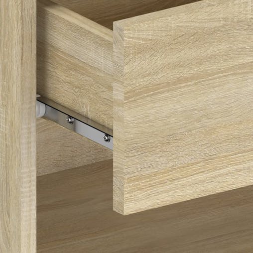 NNEVL Wall-mounted Bedside Cabinets 2 pcs Sonoma Oak
