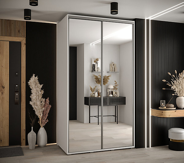 Armoire Davos 2 a portes coulissantes H. 235,2 x L. 140 x P. 60 2 portes