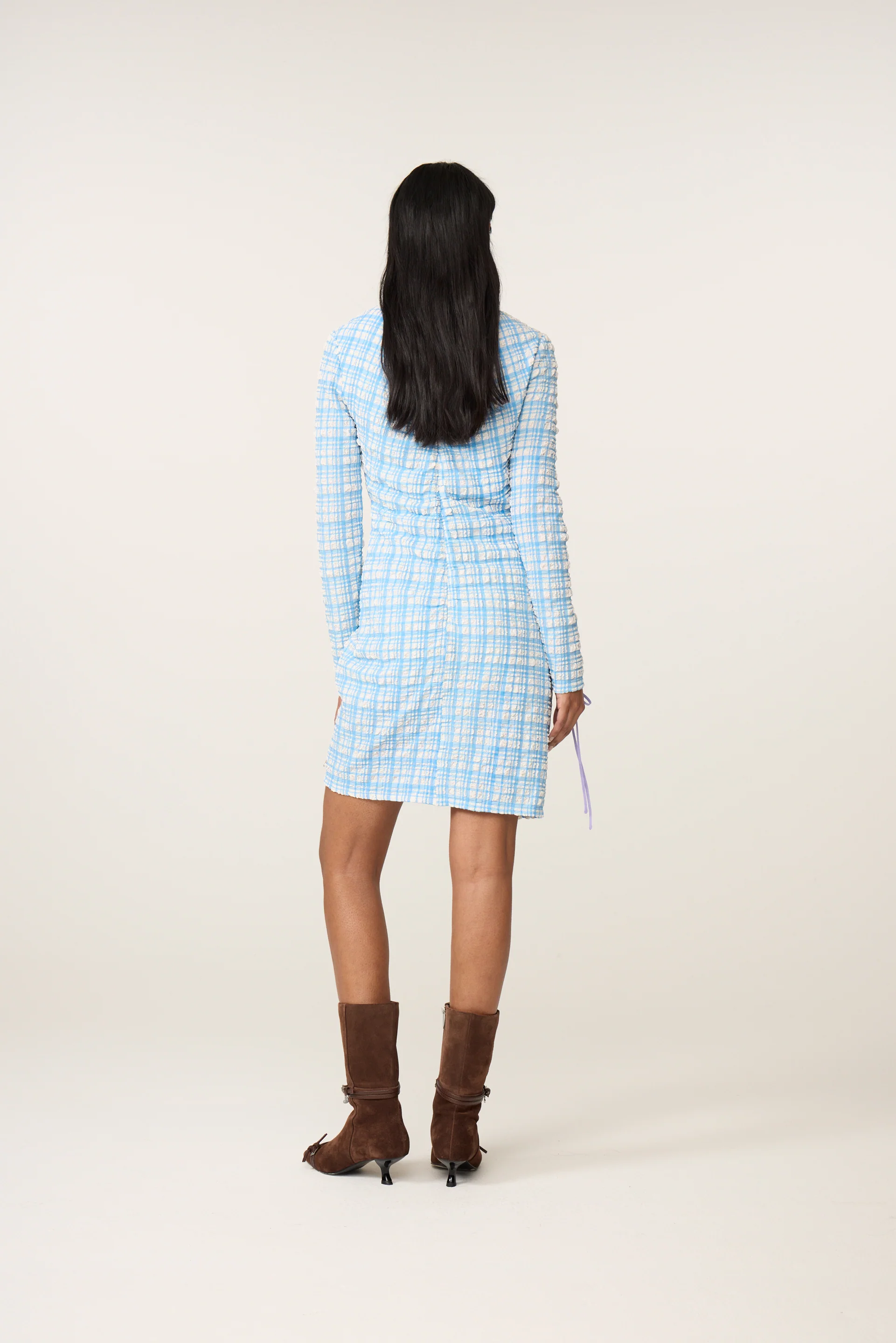 Levi Dress | Riad Blue/Cosy White