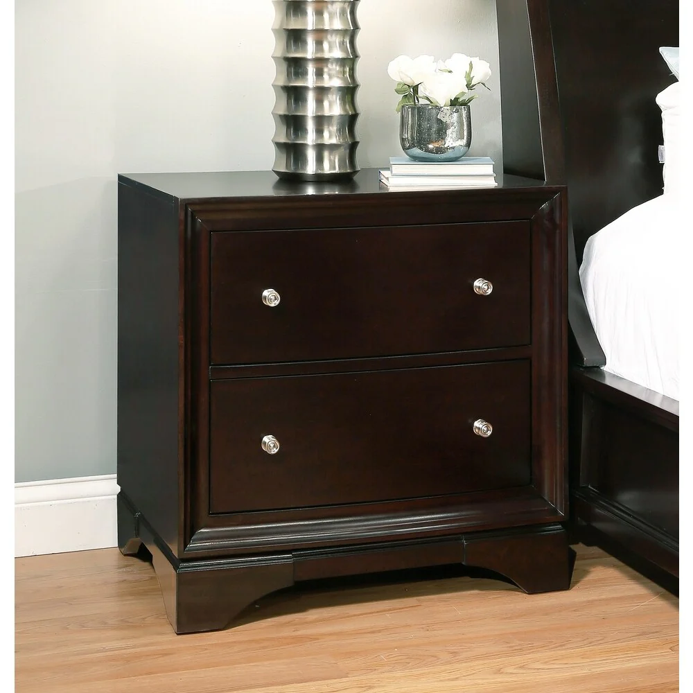 Abbyson Sydney 4-Piece Espresso Wood Bedroom Set