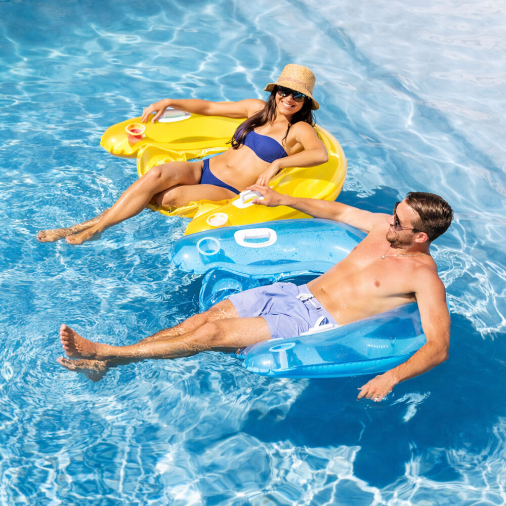 Fauteuil de piscine semi-immergé