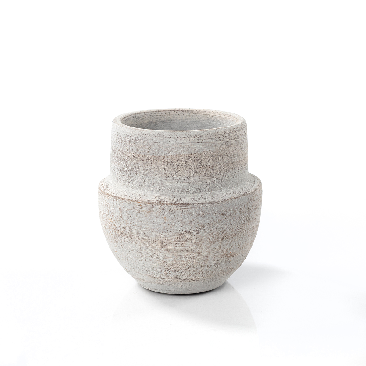 Jarra SABRE cinza em barro 12cm