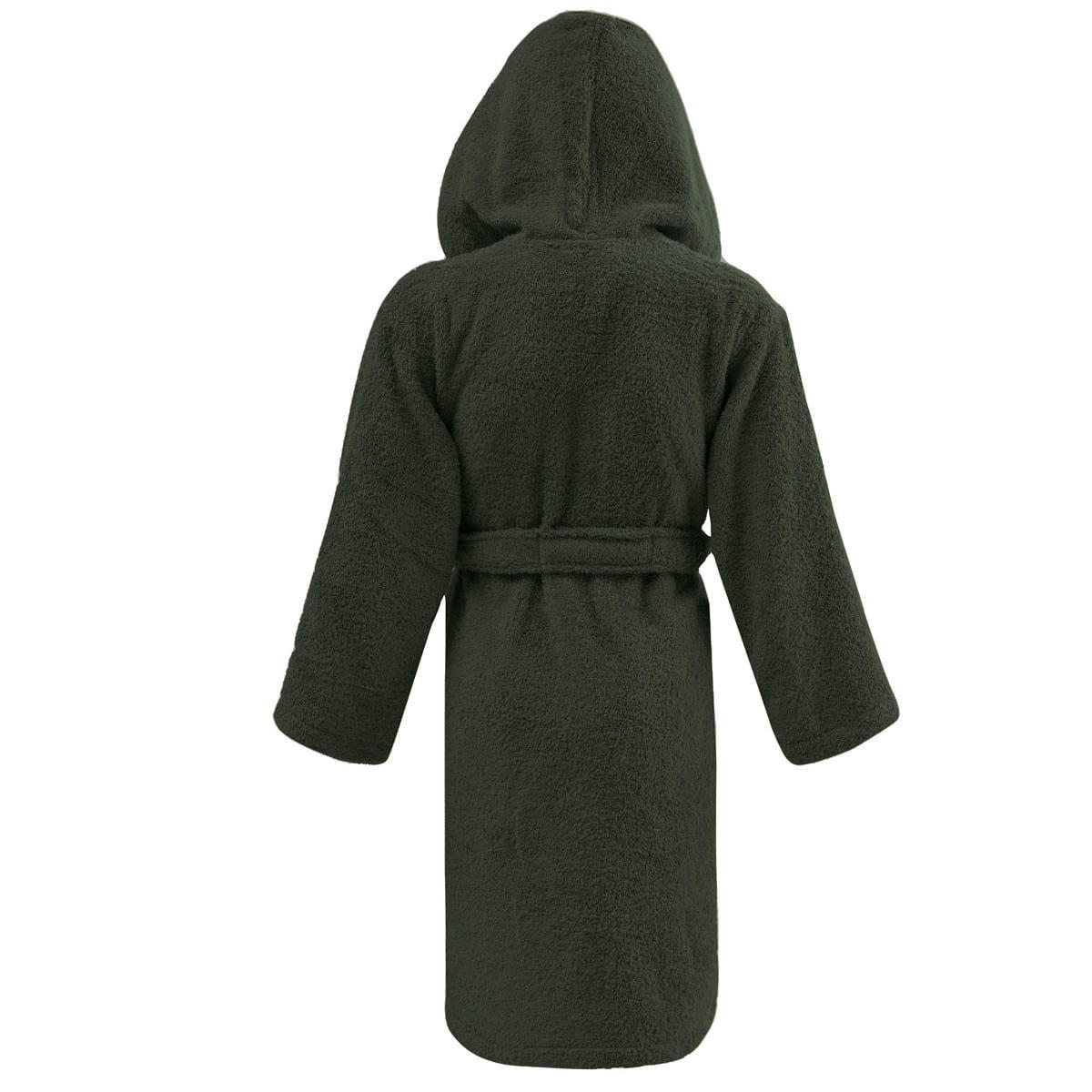 LUXURY - Peignoir enfant à capuche 450 g/m²  eucalyptus 08/10 ans