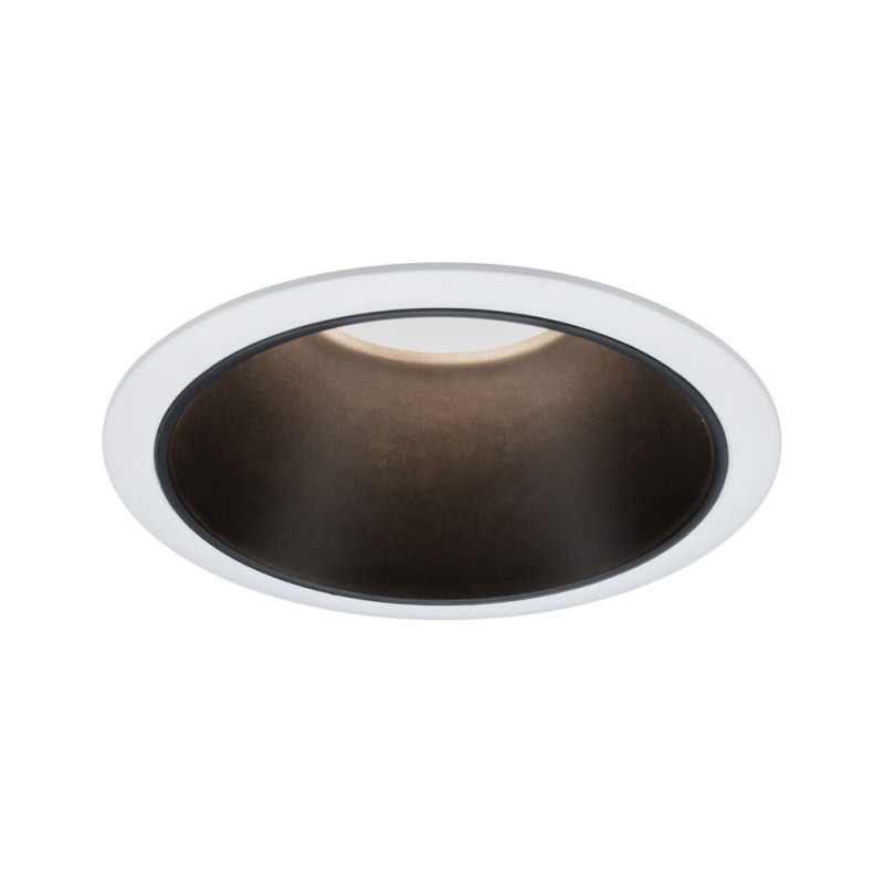 Spot encastrable LED Cole blanc et noir blanc chaud IP44 470 lm 6 W PAULMANN