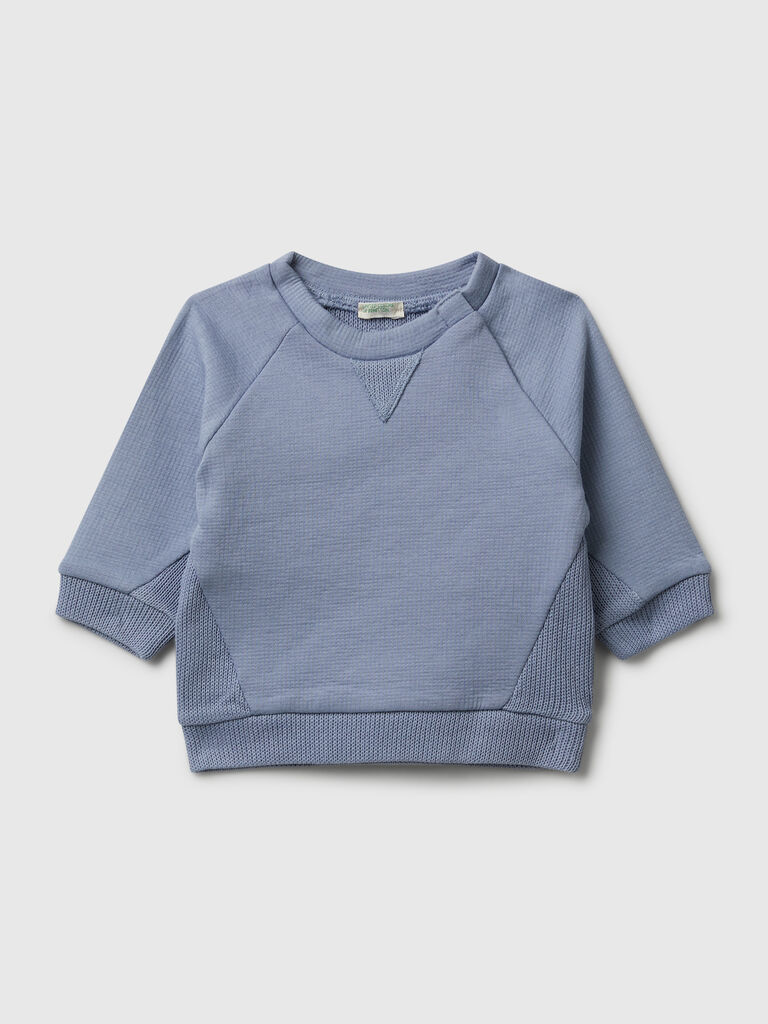 Crew neck cotton sweatshirt