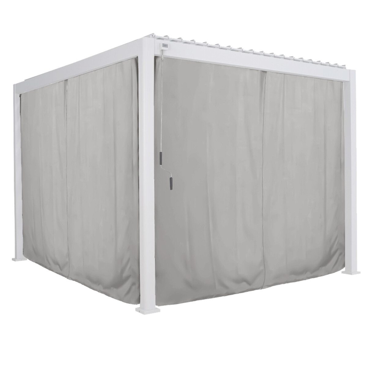 Cortinas e mosquiteiras para pérgola ÉVORA branco 3,6x3,6m