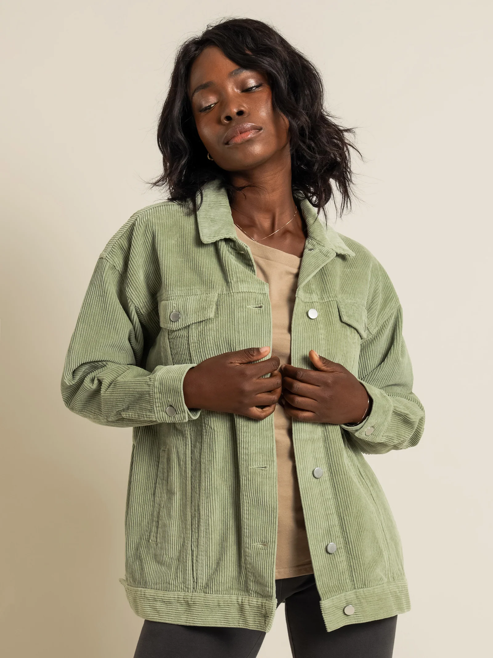 Binx Longline Corduroy Jacket