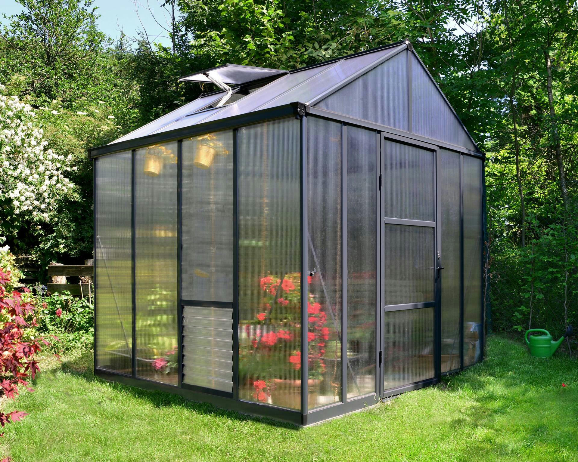 Palram Glory Premium Heavy-Duty Greenhouse, 8-ft x 8-ft
