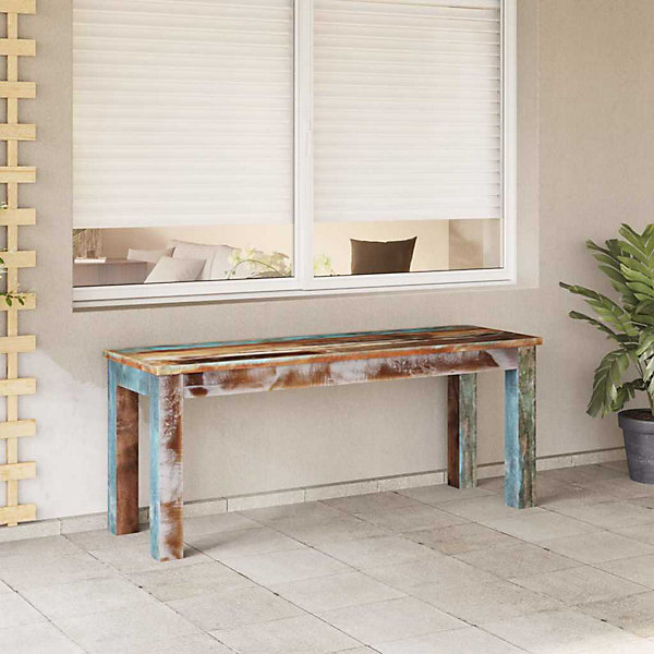Banc 110x35x45 cm Bois de récupération massif vidaXL