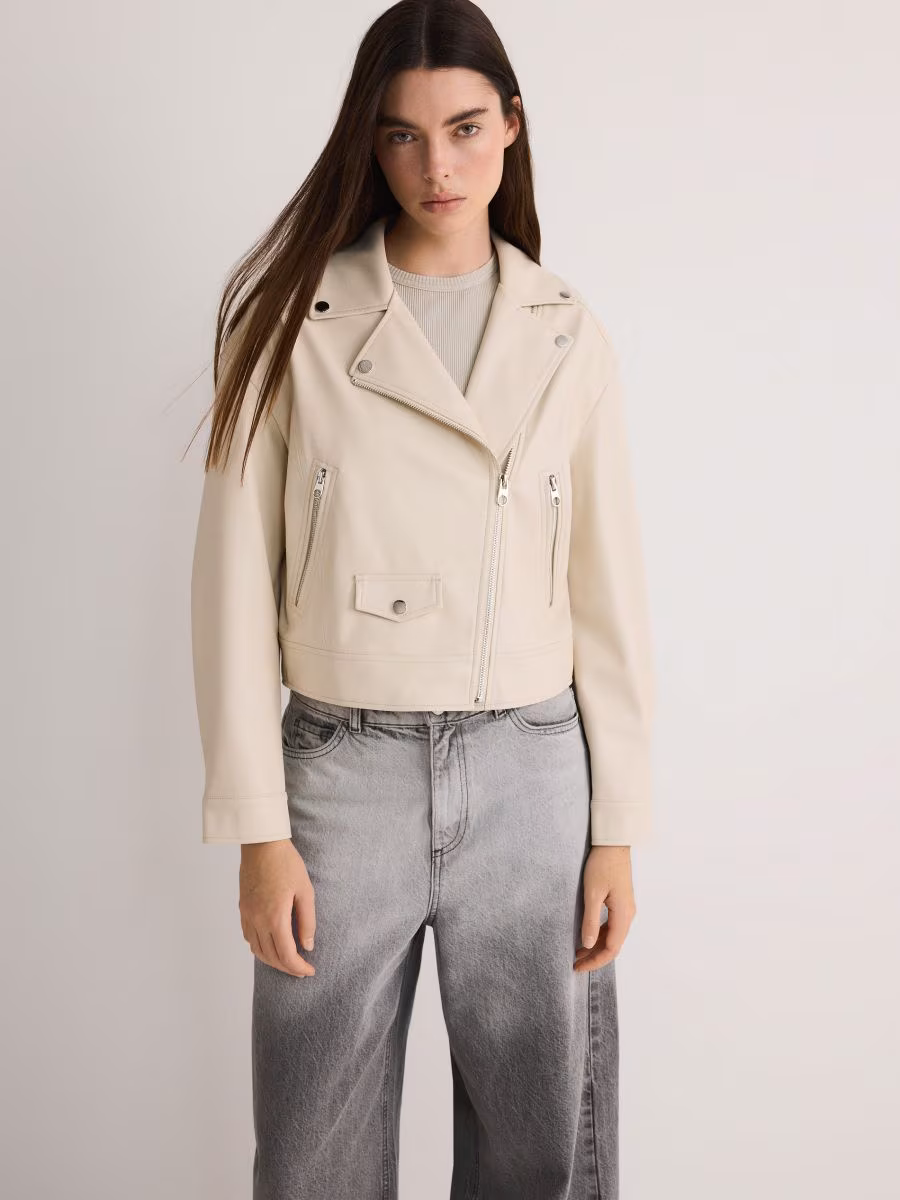 Faux Leather Biker Jacket