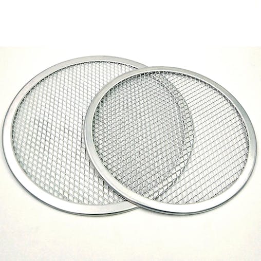 SOGA 2X 10-inch Round Seamless Aluminium Nonstick Commercial Grade Pizza Screen Baking Pan