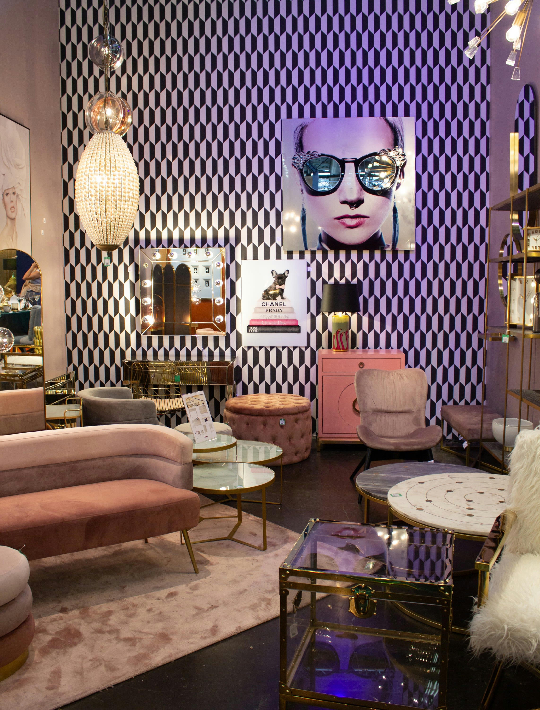 MAKE UP - Miroir carré 12 lumières 81x81