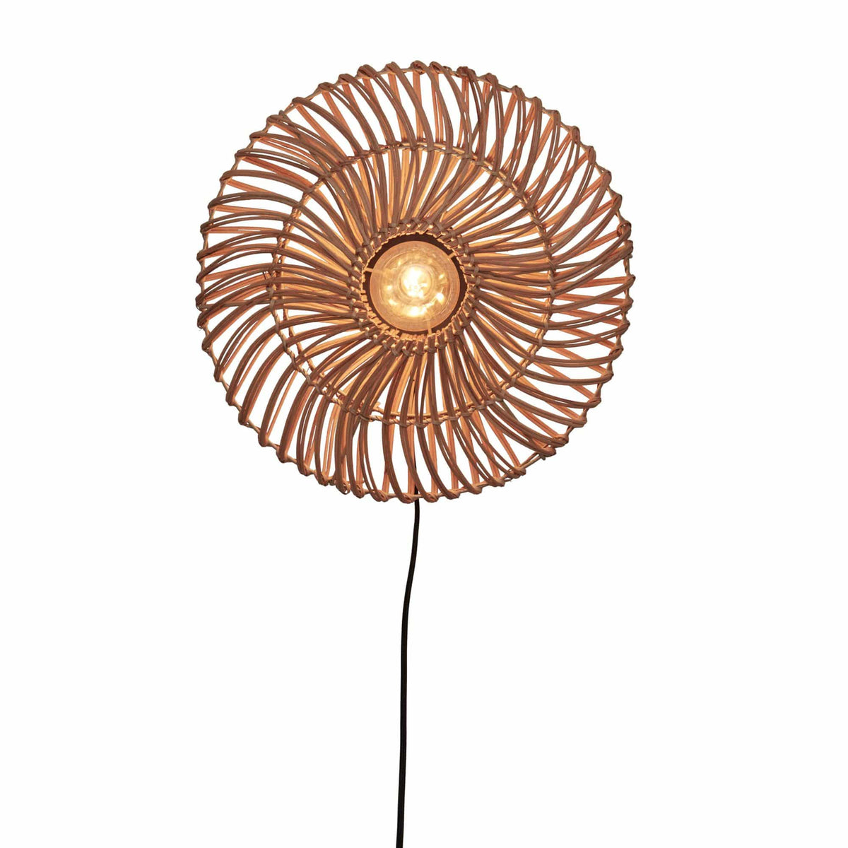 GOOD&MOJO wandlamp Zanzibar - bruin - Ø40cm