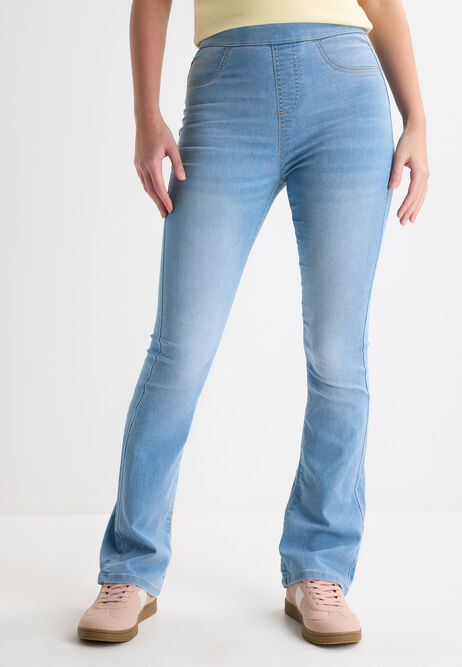 Womens Light Blue Wash Kate Bootcut Jeggings