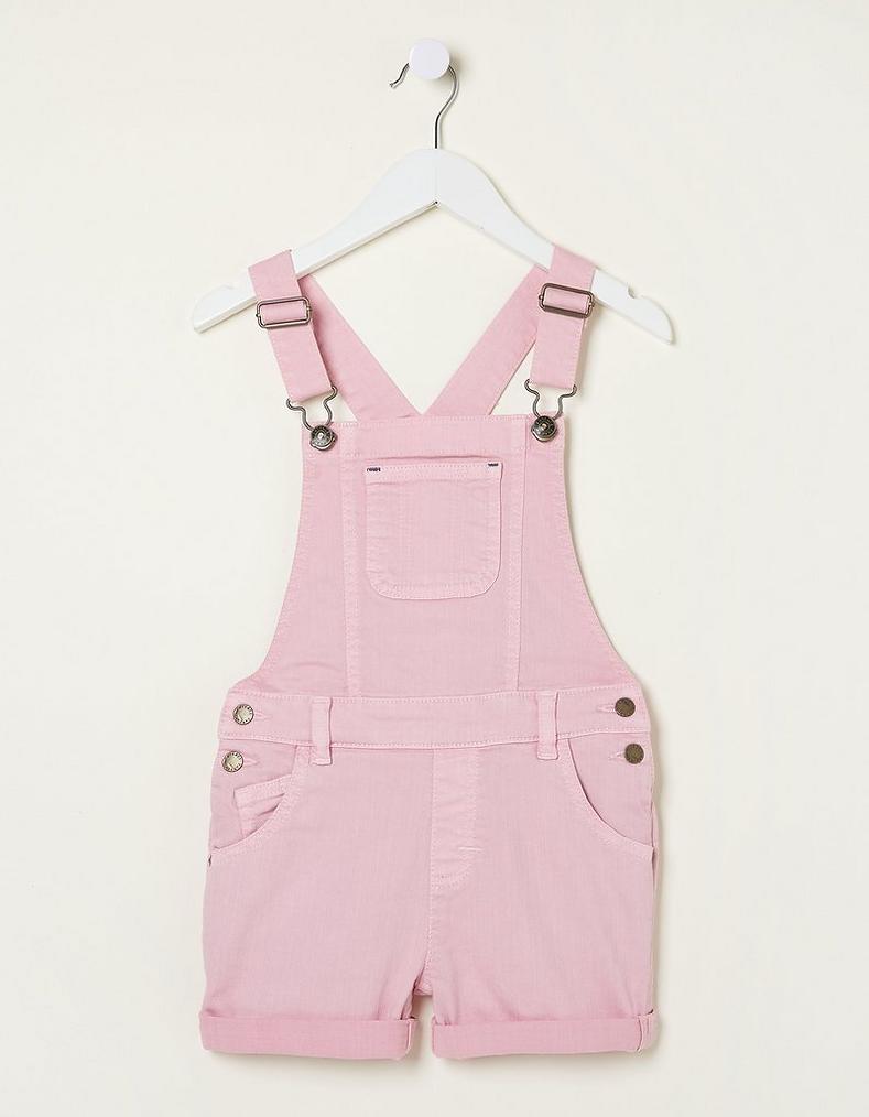Coloured Shortie Dungarees