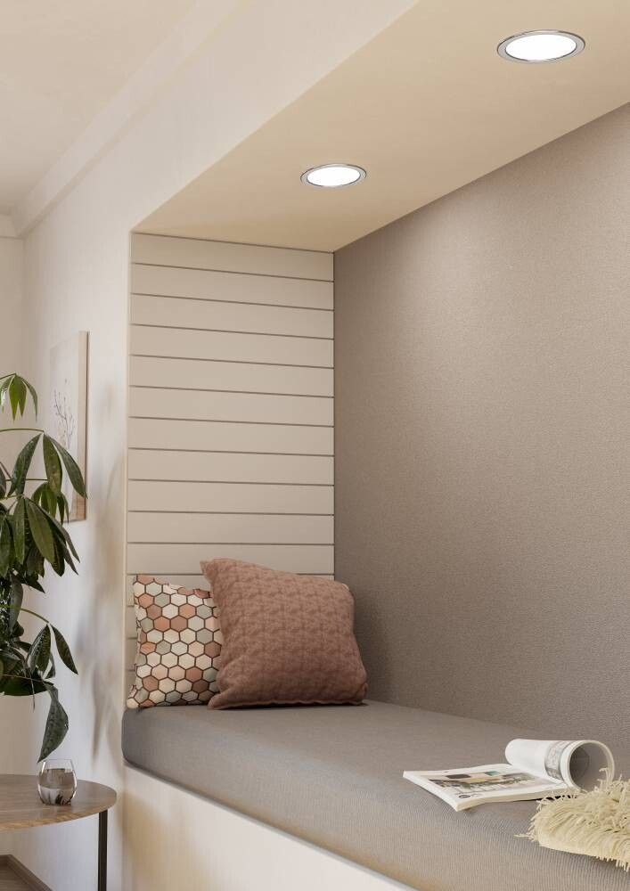 TAKLAMPE EGLO FUEVA5 RUND Ø166 3000K 10,5W IP44 KROM