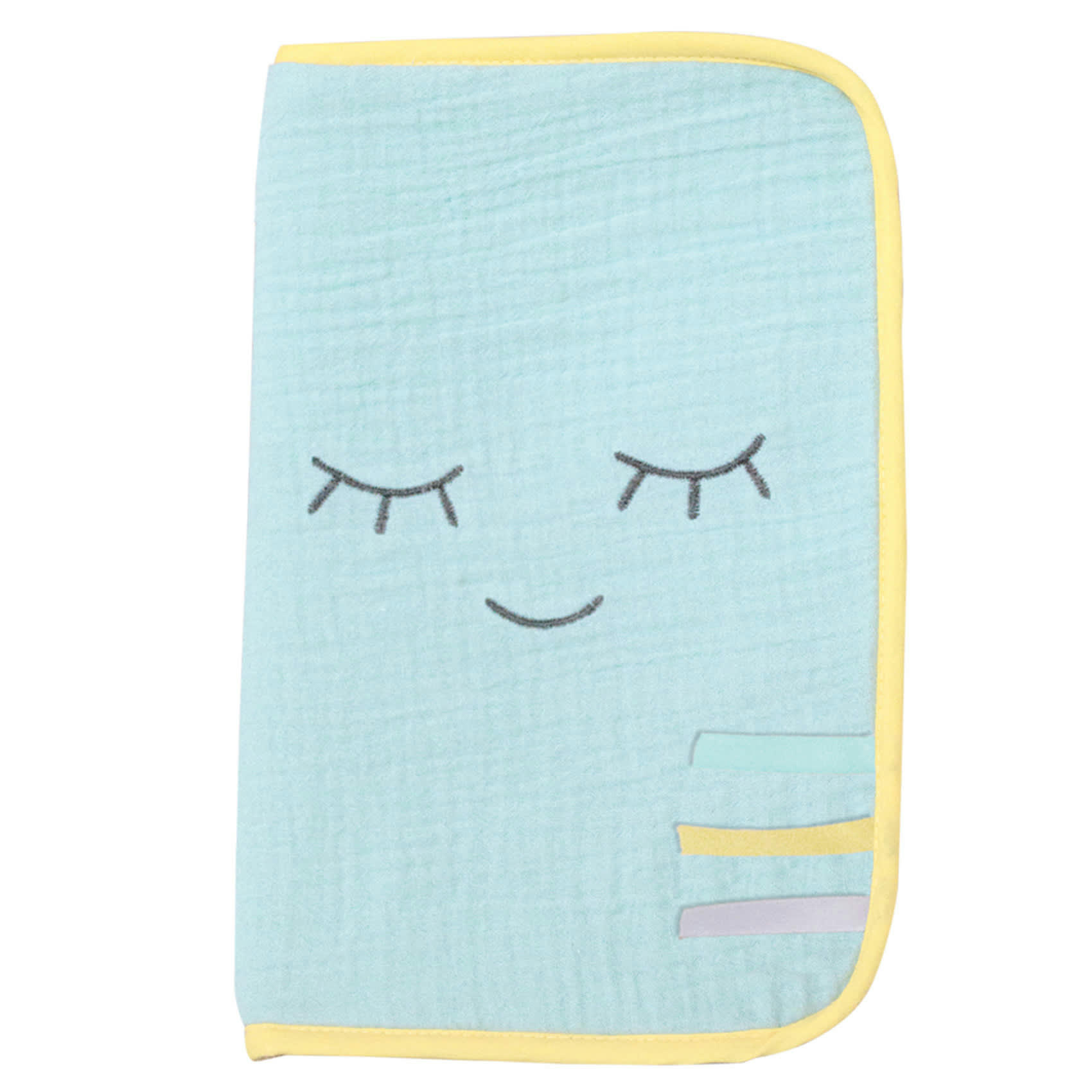 - Protège carnet de santé enfant Demilune Anis/Gris 26x17