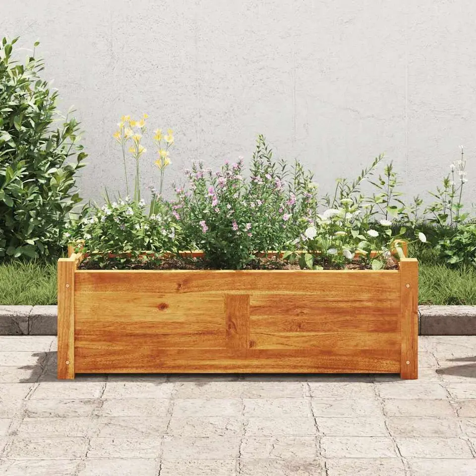 vidaXL - Houten Plantenbak - Bruin - Hout - 76 x 27.6 x 25 cm