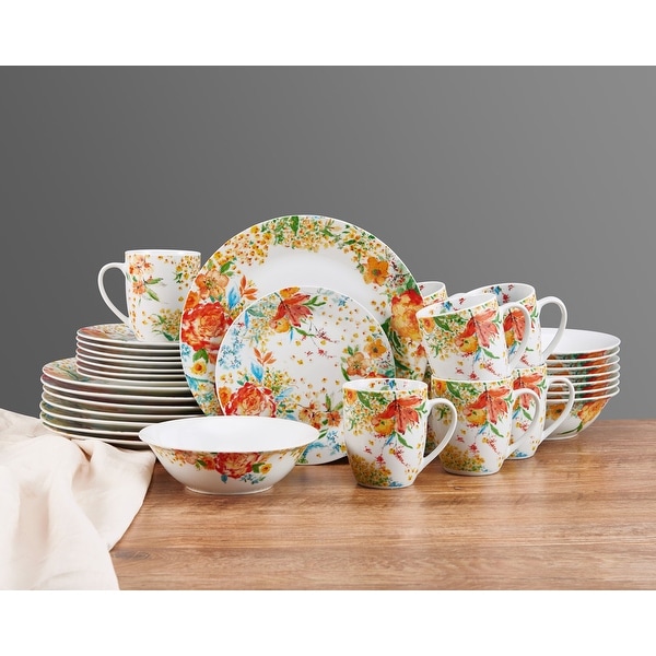 Fitz and Floyd 32-Piece Garden Delight Dinnerware Set, Service for 8 - 32-pc