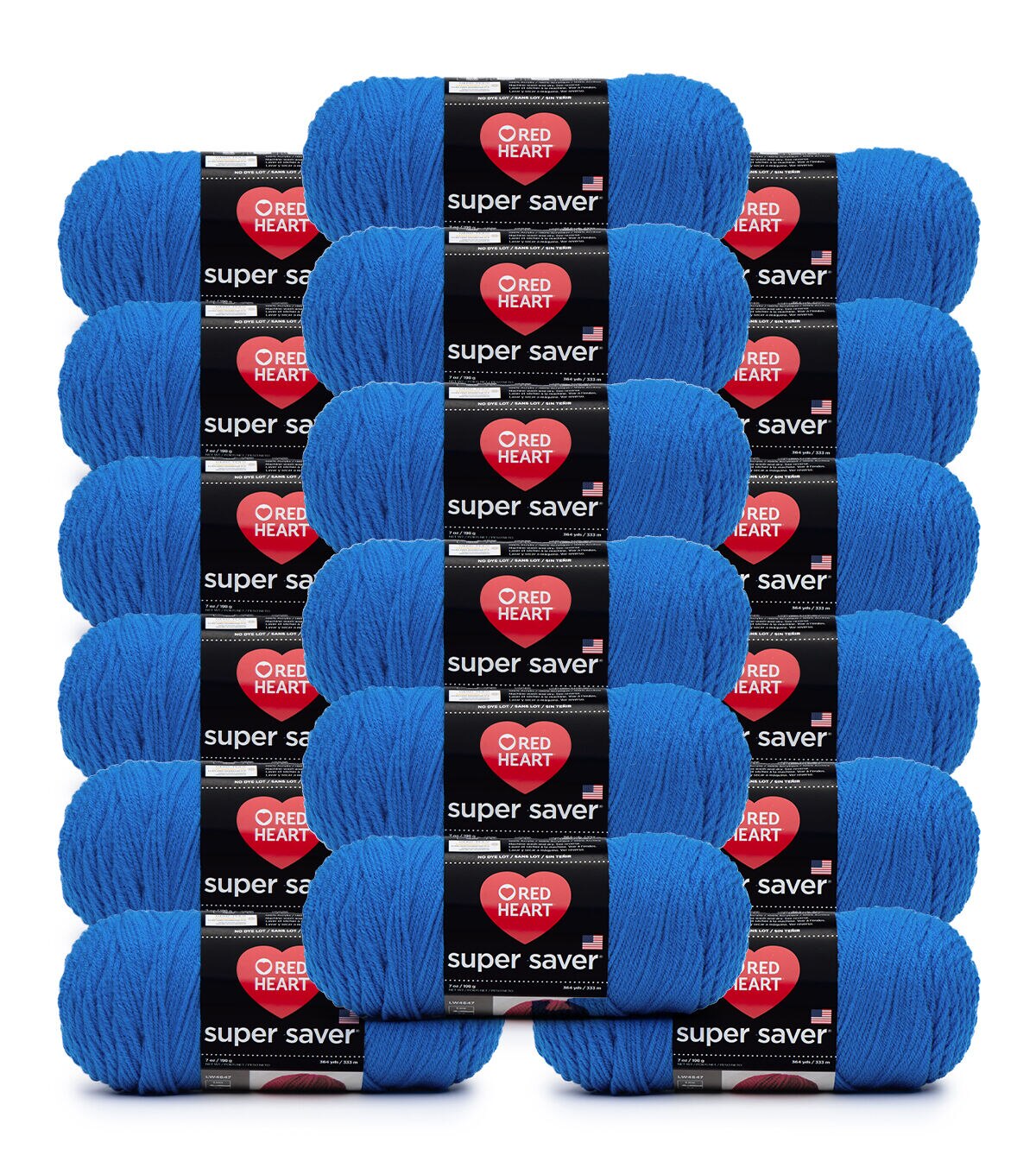 Red Heart Super Saver 364yds Worsted Acrylic Yarn 18 Bundle