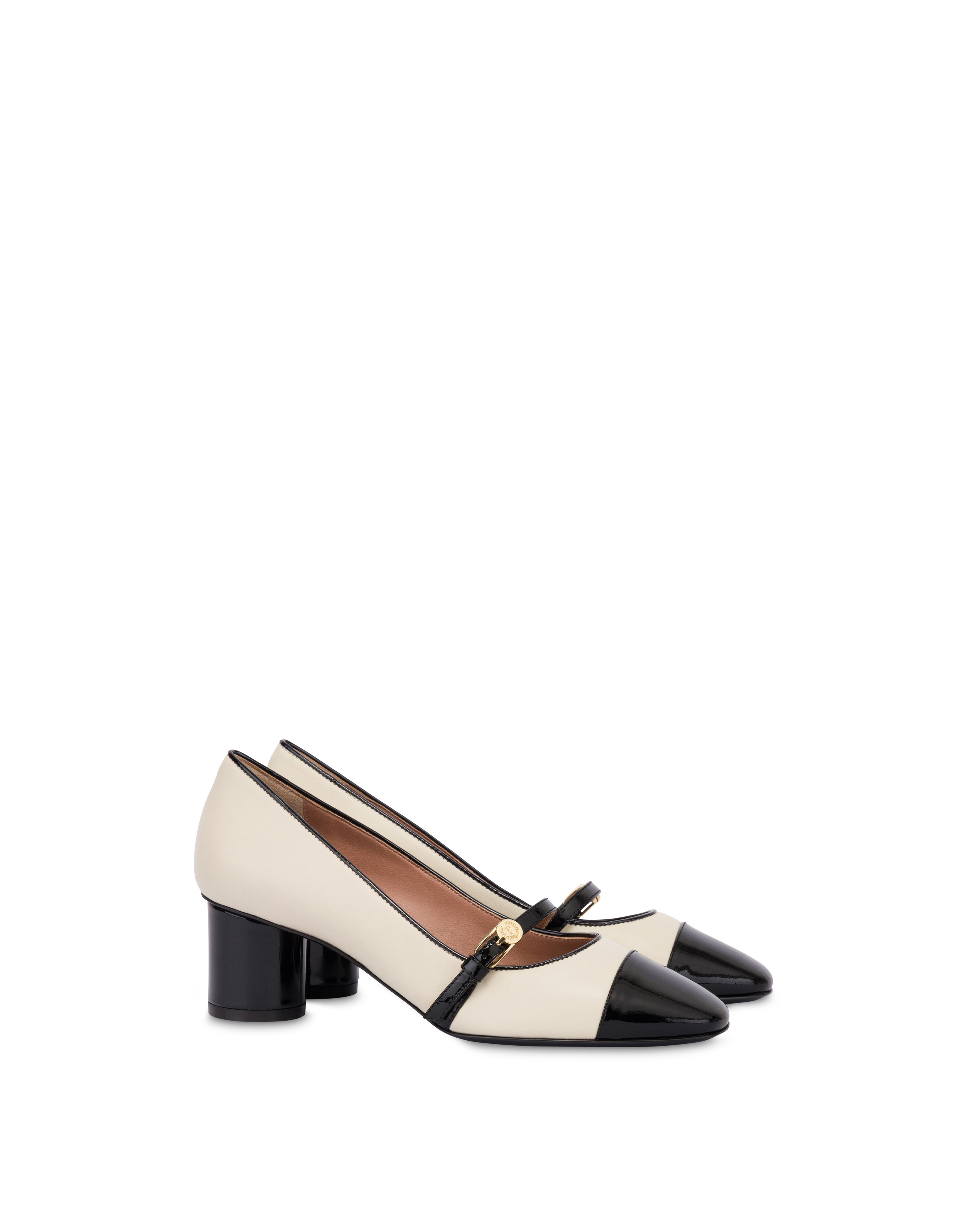Décolleté Sofia In Vernice Burro/nero