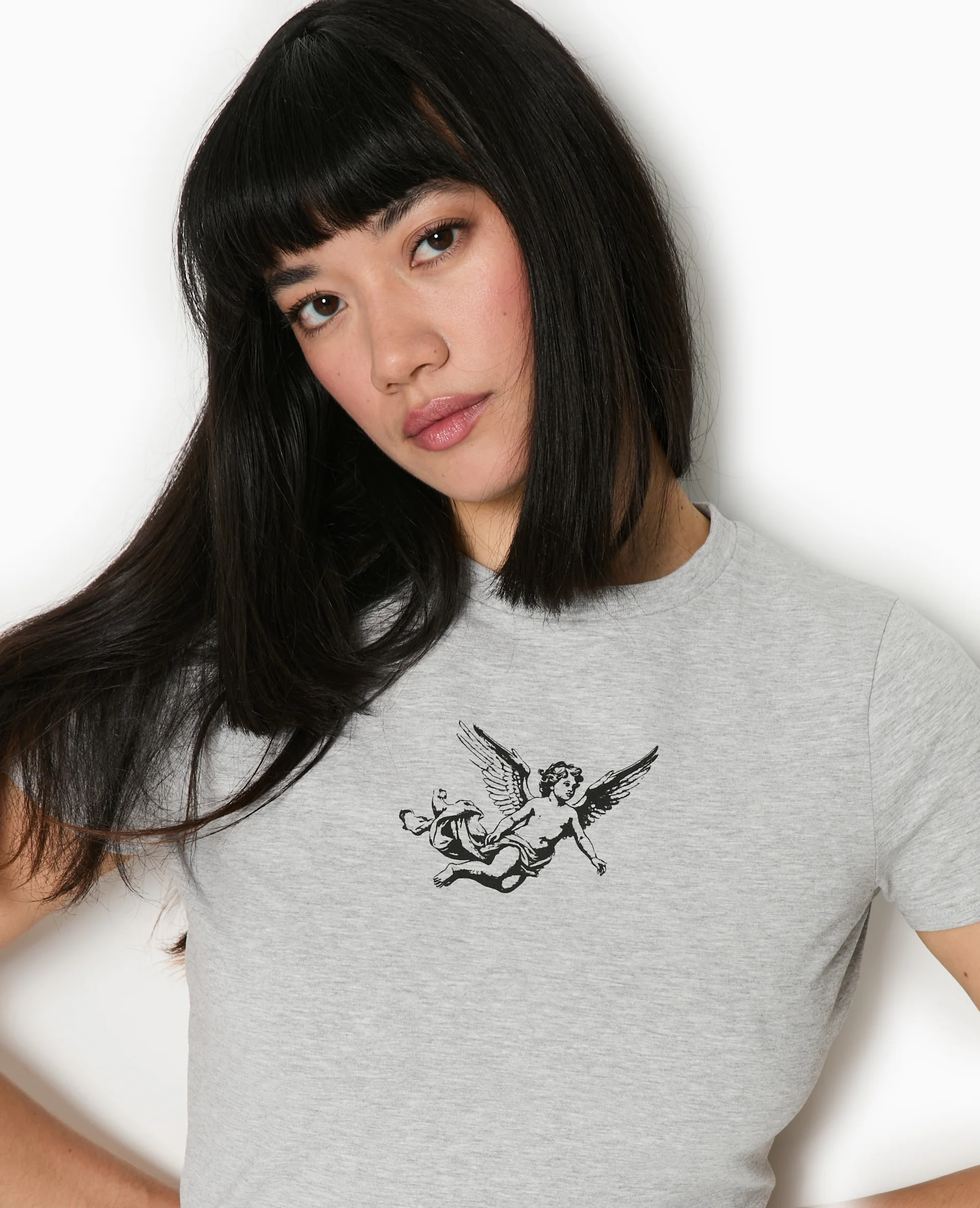 T-shirt ajusté avec print