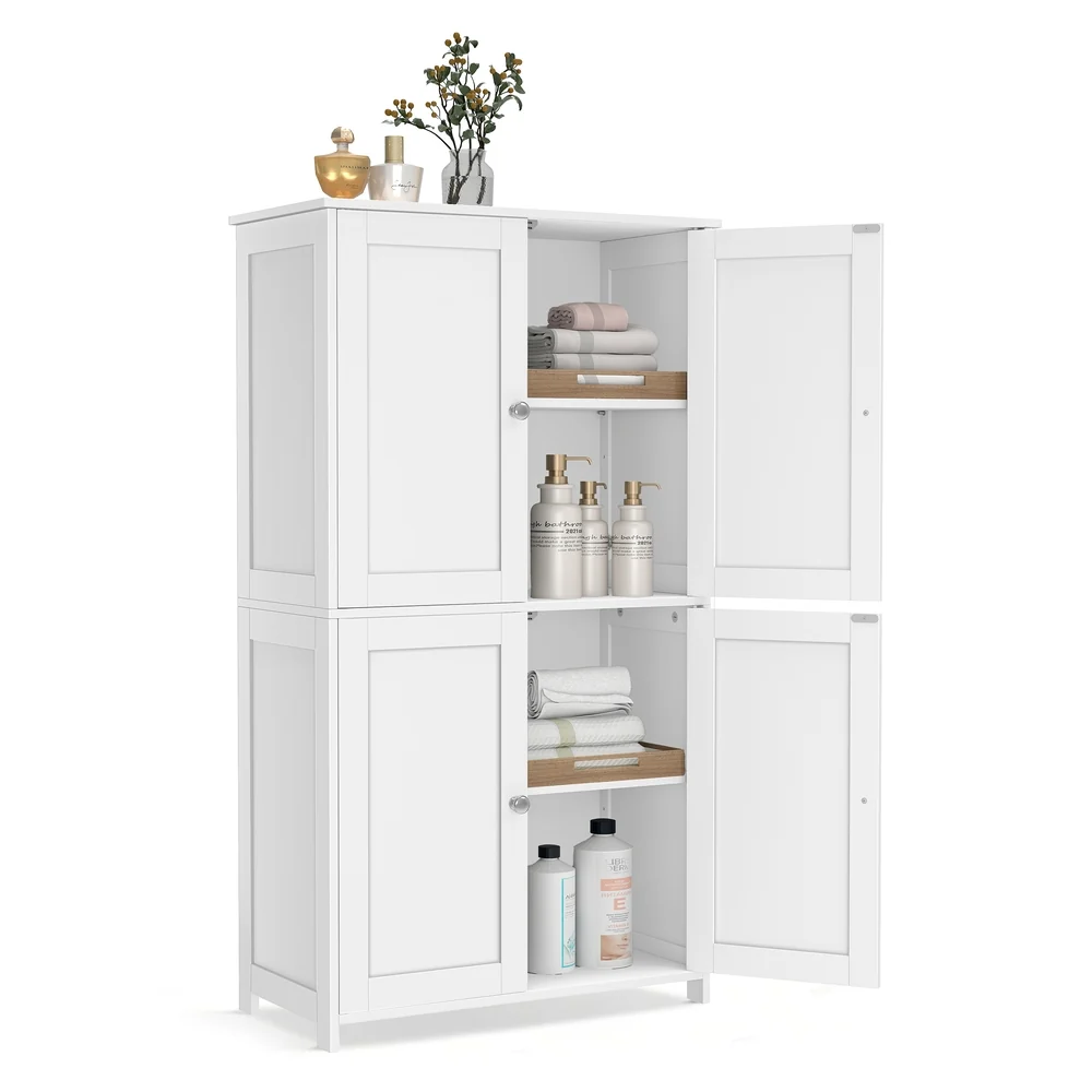 Armoire haute de salle de bain avec rangements