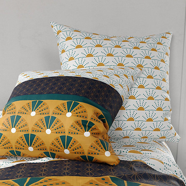 Housse de couette 240x220 Madra   2 taies coton 57 fils