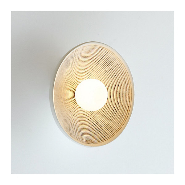 Applique ou petit plafonnier rond 27 cm en résine - Amaya